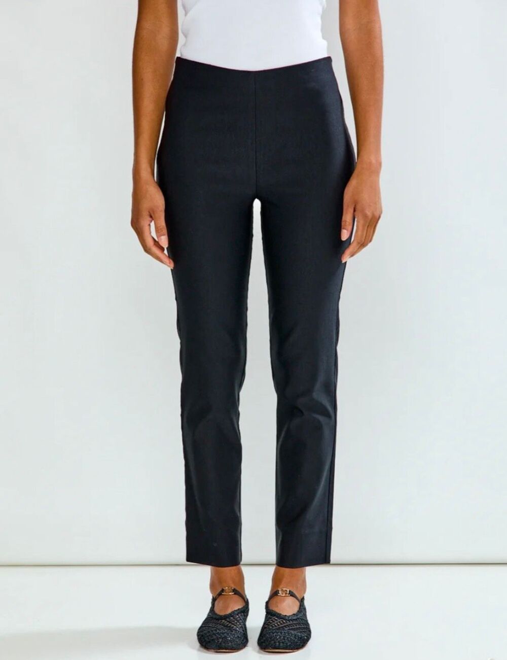Sara Campbell Sheri blaxk high rise slim notch back pant size XS